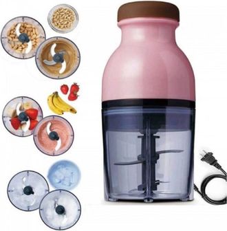 Trade Shop Trade Shop - Multi Cutter Tritatutto Multifunzionale 200 Watt Con Contenitore Da 300 Ml Q-t37
