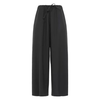 Toteme Wide Trousers, female, Black, W32, Drawstring Dinner Trousers