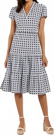 Jude Connally Libby Dress In Rattan Black