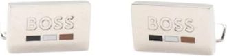 HUGO BOSS B-Iconicdet Manchetknopen - Heren - Manchetknopen - Grijs - ONE Size - Accessoires