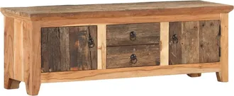 vidaXL Vidaxl - Mueble Para Tv Madera De Acacia Y Madera Reciclada 120x30x40 Cm