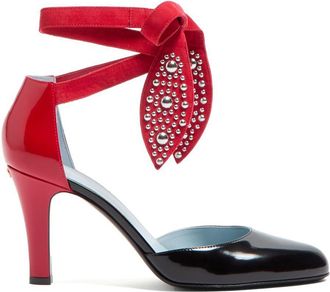 Valentino Garavani Foliefoliage Leather Pumps