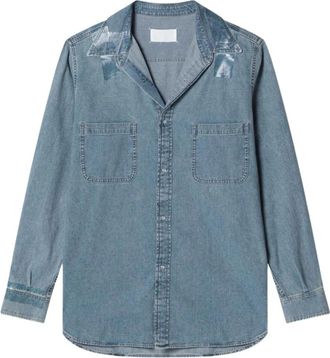 Maison Margiela Camicia in Denim con Nastro Adesivo - - Shirts - Uomo - Blu - M