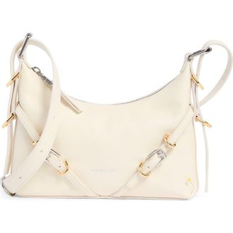 Givenchy Mini Voyou Leather Shoulder Bag in White at Nordstrom Rack