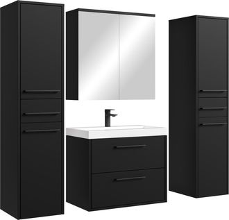 Badplaats Conjunto De Muebles De Ba&ntilde;o Florence 60 Cm Xl - Negro Mate - Mue