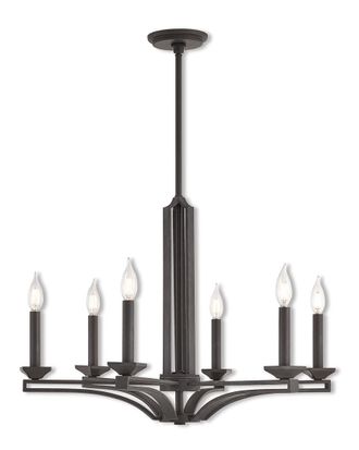 Livex Lighting Livex Trumbull 6 Light Bz Chandelier