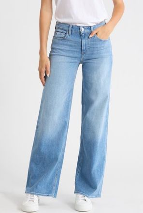 Paige Tatum High Waist Wide Leg Jeans in Cinerama at Nordstrom, Size 32