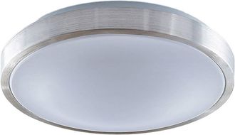 Lindby L&aacute;mpara De Techo Led emelie En Gris Aluminio - Lindby