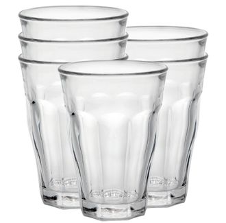 Duralex Picardie Made In France Clear Glass Tumbler, Set of 6