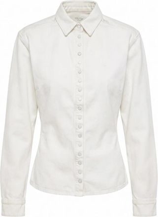 Diesel De-Plazy-Fsj 1 Shirt - Dames - Overhemden - Wit - S - Katoen - Overhemden