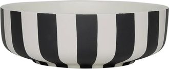 OYOY Toppu Schale, large, &Oslash; 20 cm, weiss / schwarz