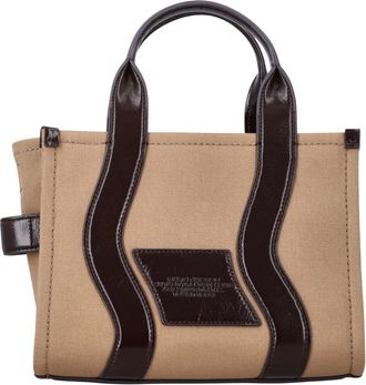 Marc Jacobs The Small Tote Wavey - Dames - Tassen - Beige - Maat: ONE Size Katoen