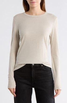 Buck Mason Cloud Jersey Slim Long Sleeve T-Shirt in Sand Drift at Nordstrom Rack, Size X-Small