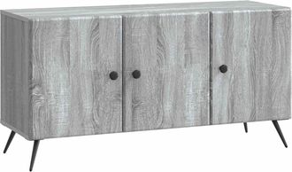 vidaXL Mueble De Tv Gris Sonoma 99 X 34,5 X 50 Cm Madera De Ingenier&iacute;a Vidaxl