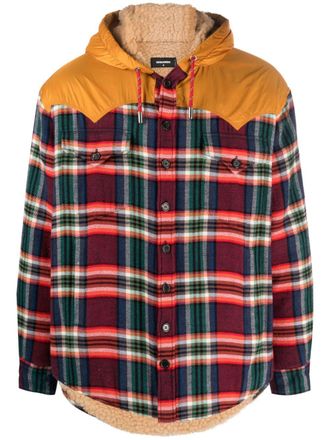 Dsquared2 Geruit jack - Rood