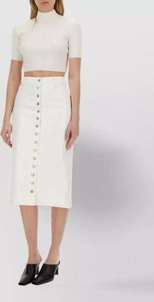 Courr&egrave;ges cropped top