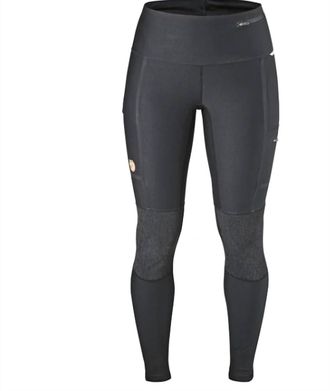 Fj&auml;llr&auml;ven Womens Abisko Trekking Tights In Dark Grey