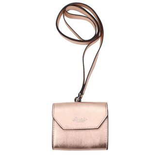 Pineider Geschenkidee Airpods H&uuml;lle Herren Leder Pink/Metallic Pink