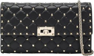 Valentino Garavani Rockstud Spike Schoudertas - Dames - Schoudertassen - Zwart - ONE Size - Leer - Tassen