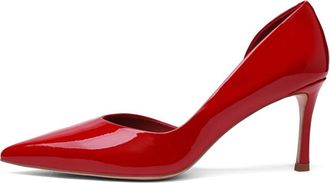 Cesare Gaspari Leren Pumps met Puntige Neus - Dames - Pumps - Rood - 39 EU - Leer - Schoenen