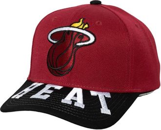 Mitchell & Ness Mens Mitchell & Ness Red/Black Miami Heat Underarch Two-Tone Pro Crown Snapback Hat at Nordstrom