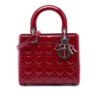 Dior Pre-owned Dior Medium Patent Cannage Lady Satchel Ladies M4L2AEH2YR8S5RA2
