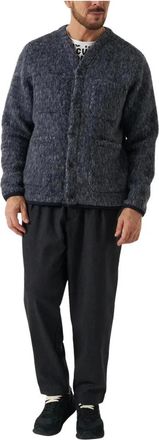 Universal Works Cardigan Losso in misto mohair - - Knitwear - Uomo - Grigio - M