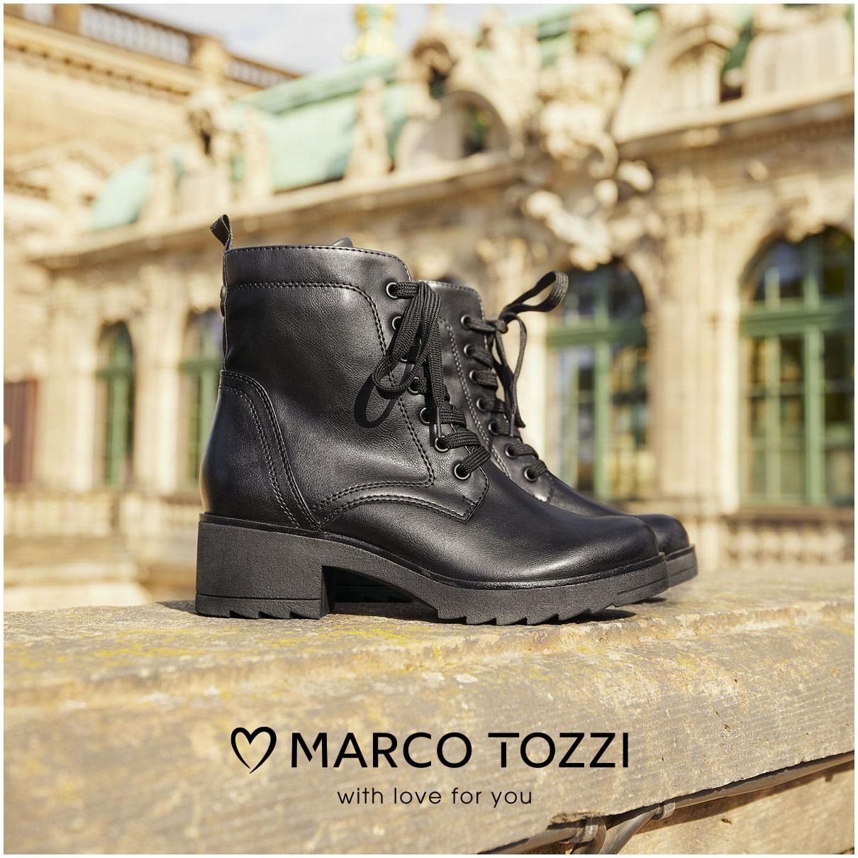 Marco Tozzi Damen Chelsea Boots mit Plateau mit Reißverschluss