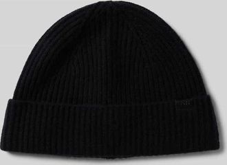 HUGO BOSS Mütze aus Woll-Kaschmir-Mix Modell FILIPPO in Black, Größe 1