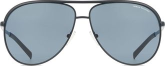 A|X Armani Exchange AX2002 Polarized 60992V Mens Sunglasses Blue Size 61