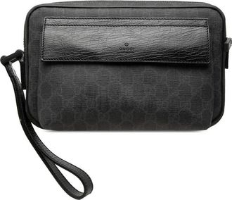 Gucci Pre-owned Gucci GG Supreme Clutch Unisex FNMP3XEAJ1NBSAFK