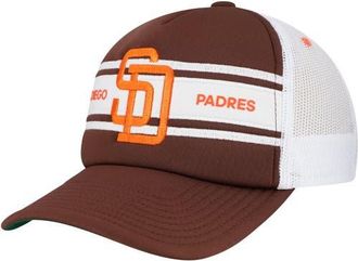 Mitchell & Ness Mens Brown San Diego Padres Sideline Trucker Adjustable Hat at Nordstrom