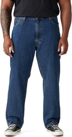 Levi's Mens 505 Regular Fit Jeans In Dark Stonewash