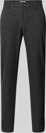 Only & Sons Slim Fit Chino mit Viskose-Anteil Modell MARK in Dunkelgrau Melange, Größe 28/30