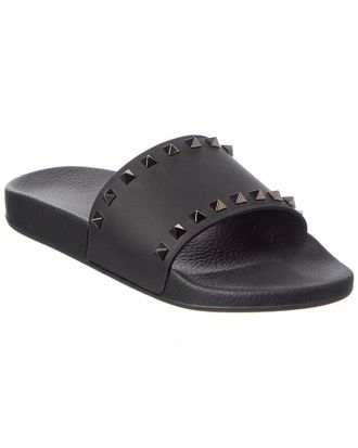 Valentino Rockstud Rubber Slide