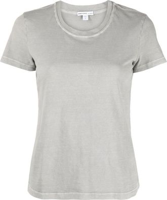 James Perse short-sleeved round-neck T-shirt - women - Combed Cotton - 2 - Grey