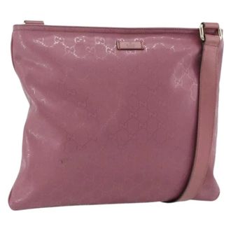Gucci Pre-owned Cross Body Bags, female, Pink, Size: ONE SIZE Pre-owned Vintage GG Shoulder Bag