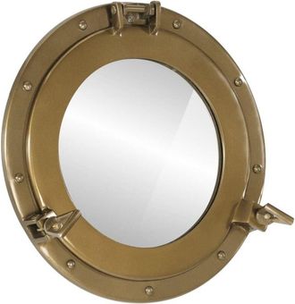 vidaXL Porthole Mirror Wall Hanging Ø38 cm Aluminium and Glass Vidaxl
