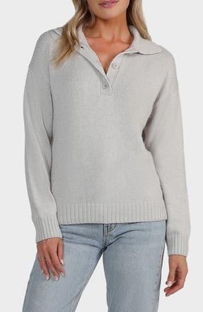 Matty M Ludlow Polo Sweater in Light Gray at Nordstrom Rack, Size X-Small