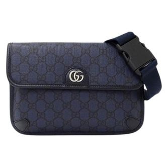 Gucci Vintage, unisex, Blauw, ONE Size, Pre-owned Belt Bag