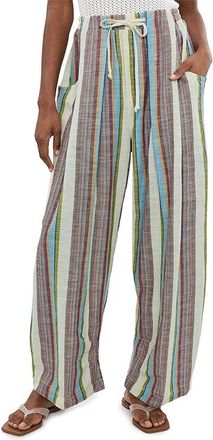 Free People Chambers Laid Back Stripe Womens Clothing Ivory Combo : MD (Womens 8-10) 29, Cotton/Linen