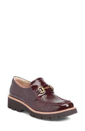 S&ouml;fft Prewitt Horsebit Loafer in Burgundy at Nordstrom, Size 6.5