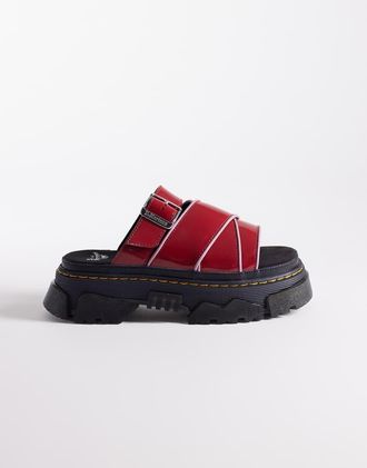 Dr. Martens Dr. Martens - Mattison - Sandali in vernice rosso scarlatto