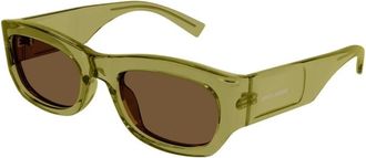 Saint Laurent Authentieke SL 713 004 Bril - Dames - Zonnebrillen - Groen - 53 MM - Accessoires