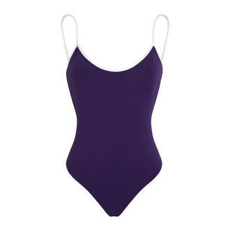 Vilebrequin Women Low-back One-piece Swimsuit Solid in Violet at Nordstrom, Size Medium