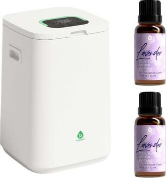 Pursonic Luxury Home Spa Bundle Towel Warmer & Lavender Essential Oil in White at Nordstrom