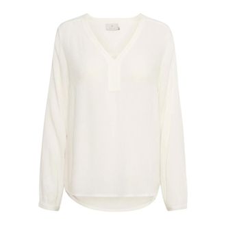 Kaffe Amber Blouse LS - Blouses & Shirts - Mujer - Blanco - M