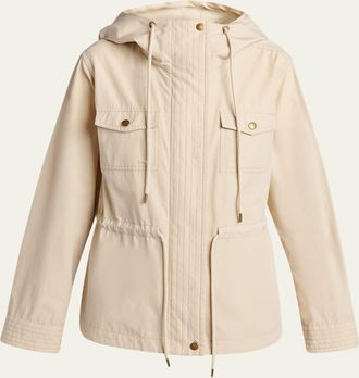 Moncler Serin Hooded Cotton-Blend Parka
