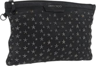 Jimmy Choo London Pre-owned Clutches, female, Black, Size: ONE SIZE Pre-owned Clutch Bag