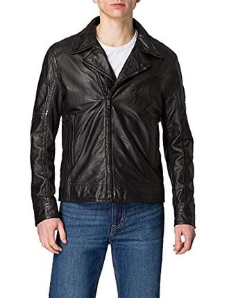 Strellson Premium Herren S.C.Parks-2 110111 Strellson Lederjacke, Schwarz, 52